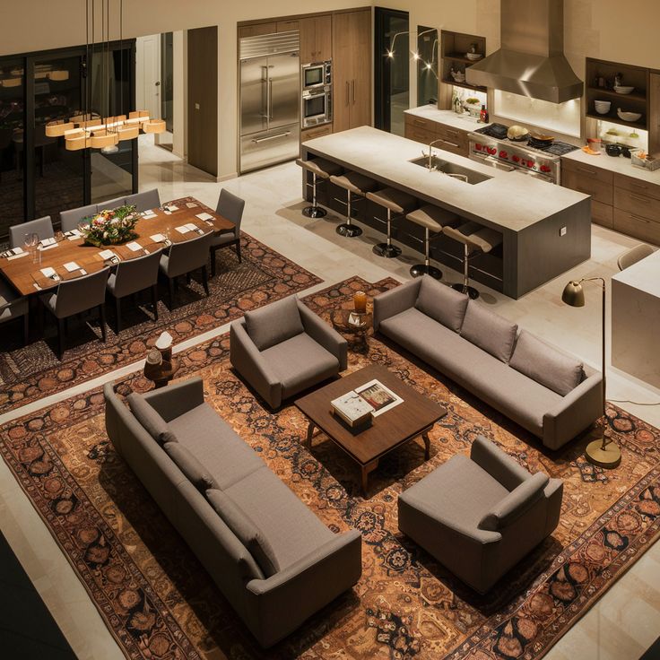 Open plan living space