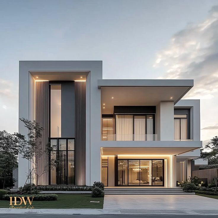 White modern exterior